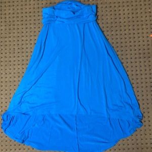 Blue Hi-Lo skirt